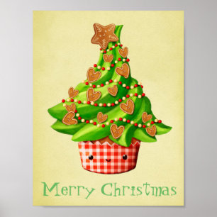 Cute Christmas Tree Poster