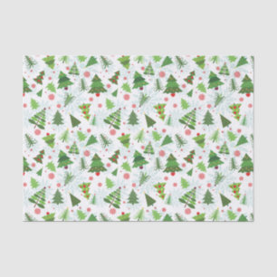 Cute Christmas Tree Print Tissue Tissue Paper