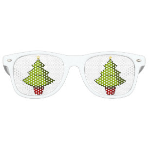 Cute Christmas Tree Retro Sunglasses