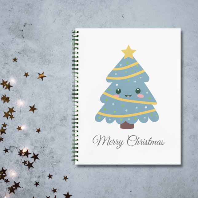 Cute Christmas Tree Spiral Notebook (Cute Christmas Tree Spiral Notebook)