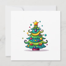 Cute Christmas Tree with Ornaments