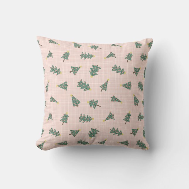 Cute Christmas Trees  Cushion (Front)
