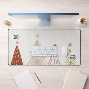 Cute Christmas Trees Desk Mat Mouse Pad