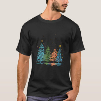Cute Christmas Trees For Colourful Tree Pop Style T-Shirt