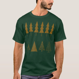 Cute Christmas Trees Holiday Merry Christmas Xmas  T-Shirt