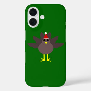 Cute Christmas Turkey iPhone 16 Case