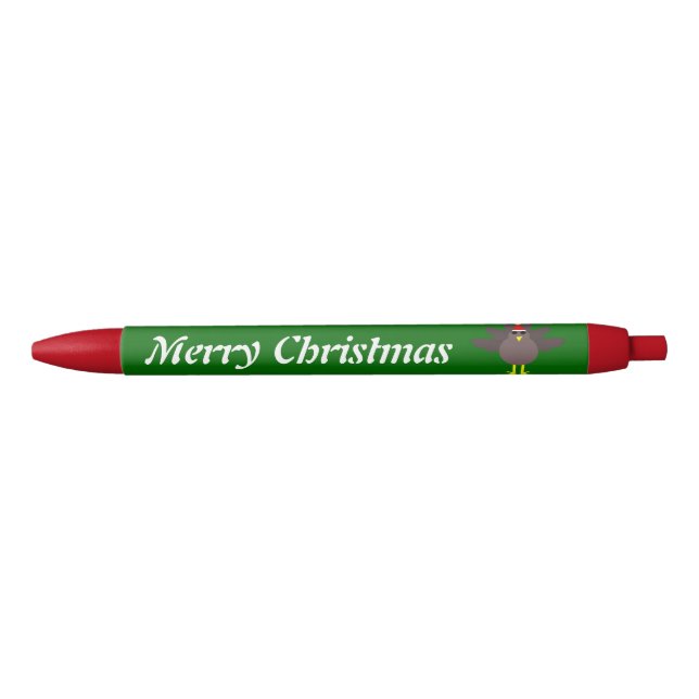 Cute Christmas Turkey Custom Pen (Front)