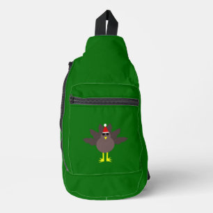Cute Christmas Turkey Sling Bag