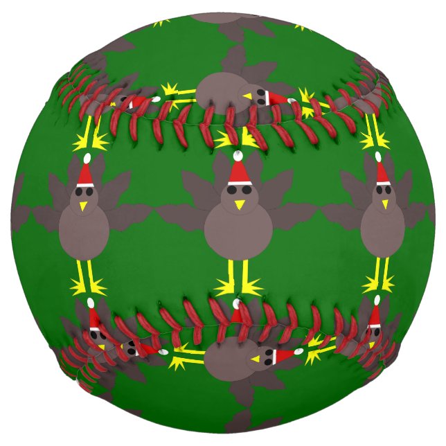Cute Christmas Turkey Softball (Front)