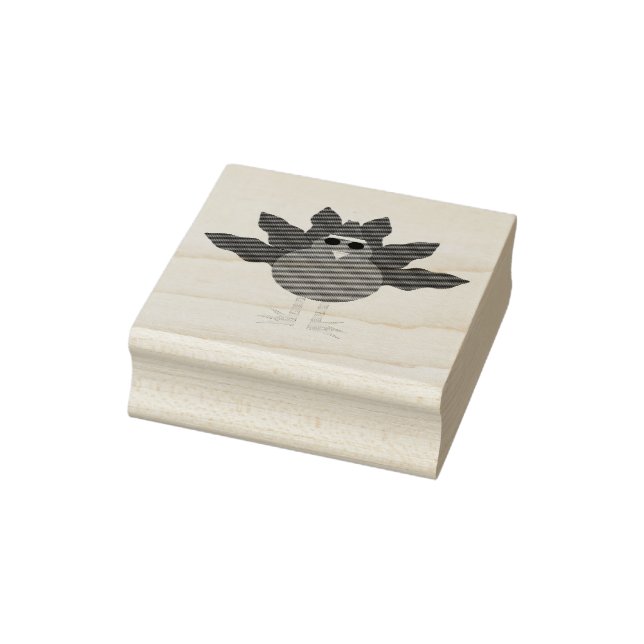 Cute Christmas Turkey Wood Art Stamp (Stamp)