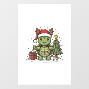 Cute Christmas Turtle Vintage Engraving Shirt Desi