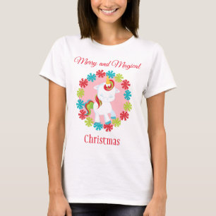 Cute Christmas Unicorn T-Shirt
