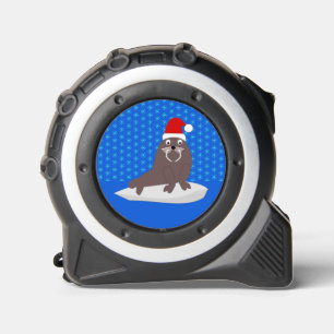 Cute Christmas Walrus and Snowflakes 1