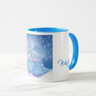 Cute Christmas Winter Blues Mug