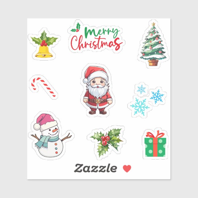 Cute Christmas Winter Holiday Elements Pack 9pc (Sheet)