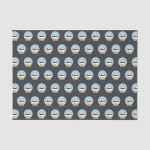 Cute Christmas Winter Snow Globe Pattern Tissue Paper