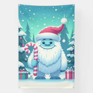Cute Christmas/winter yeti Banner