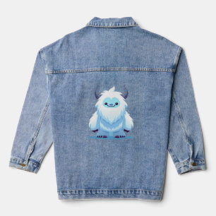 Cute Christmas/winter yeti Denim Jacket
