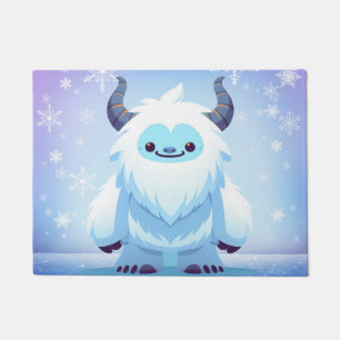 Cute Christmas/winter yeti Doormat