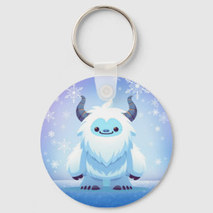 Cute Christmas/winter yeti Key Ring