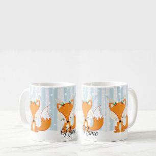 Cute Christmas Woodland Fox Coffee Mug