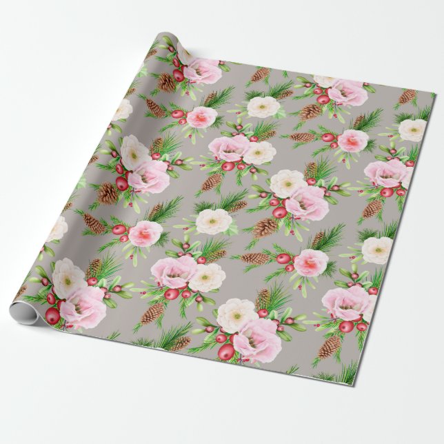 Cute Christmas Wrapping Paper (Unrolled)