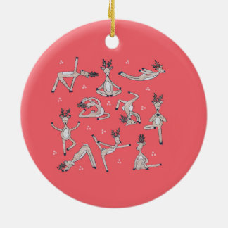 Cute Christmas Yoda Deer Ornament