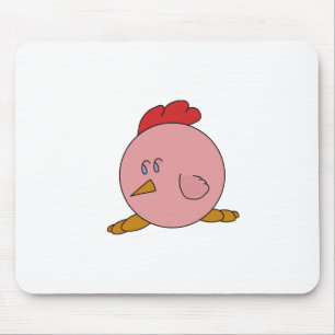 Cute Chubby Chicken Mouse Pad