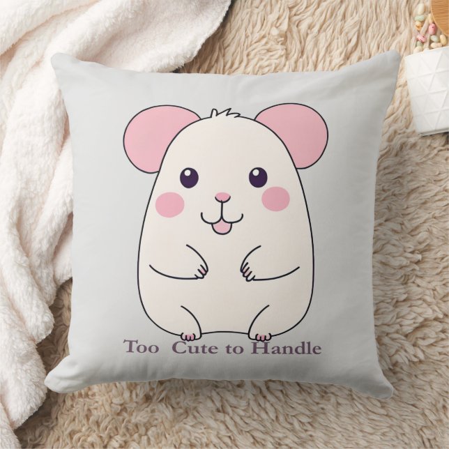 Cute Chubby Mouse Cushion (Blanket)