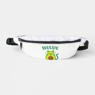 Cute Cinco de Mayo Avogato Avocado Cat Funny Avoca Bum Bags