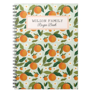 Cute Citrus Cute  Personalised Family Recipe Book