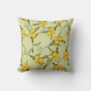 Cute Citrus pattern Throw Pillow