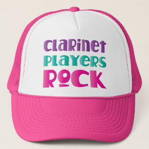 Cute Clarinet Players Rock Music Gift Trucker Hat