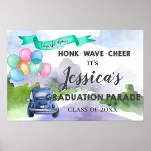 Cute Class Of 2022 Drive By Graduation Parade Poster