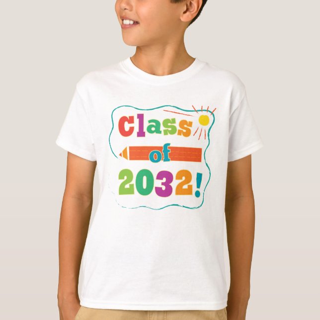 Cute Class of 2032 Back to School T-Shirt (Front)