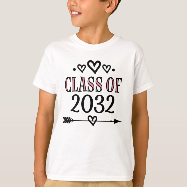 Cute Class of 2032 Tribal Arrow T-Shirt (Front)