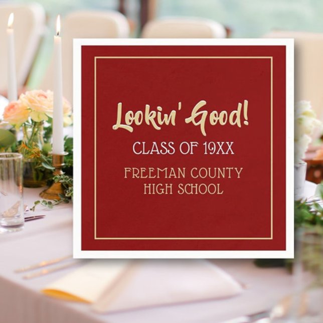 Cute, class reunion napkins (Creator Uploaded)