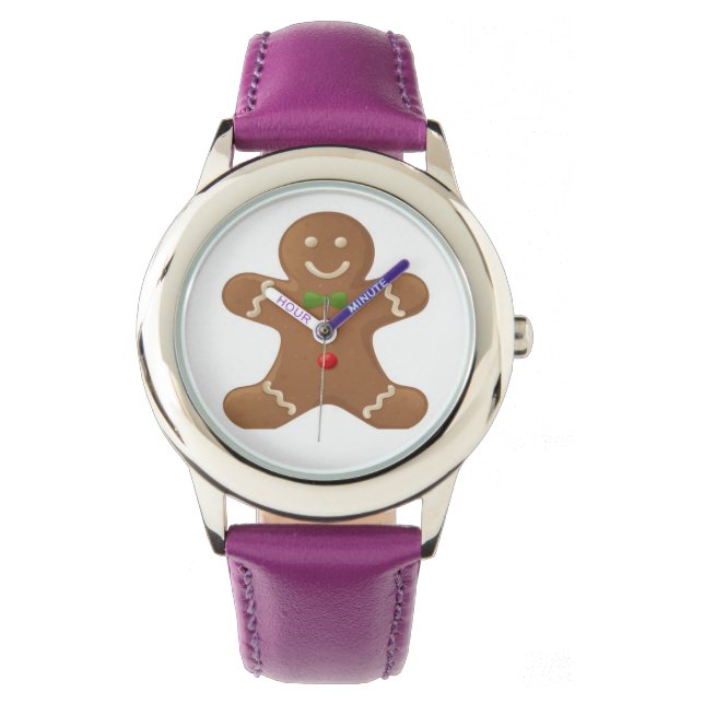 Cute classic gingerbread man watch (Front)