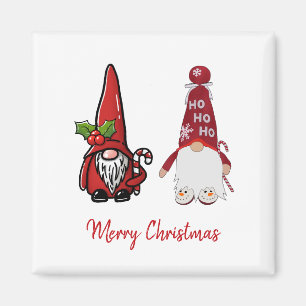 Cute Classic Gnomes Custom Christmas Magnet