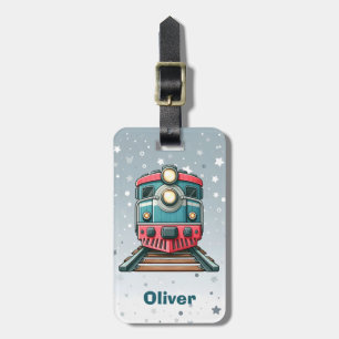 Cute Classic Train Boys' Luggage Tag