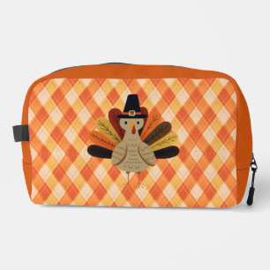 Cute, classic/vintage Thanksgiving Turkey Dopp Kit