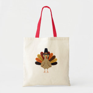 Cute, classic/vintage Thanksgiving Turkey Tote Bag