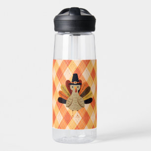 Cute, classic/vintage Thanksgiving Turkey Water Bottle