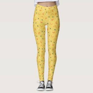 Cute Classic Women Pants Yellow Leggings 