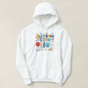 Cute Classroom Crew Teacher Classroom Decor Hoodie