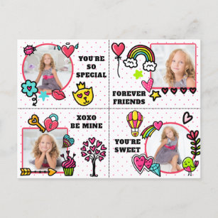 Cute Classroom Valentine's Day Custom Photo Cards