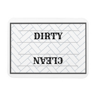 Cute Clean Dirty Farmhouse Kitchen Magnet