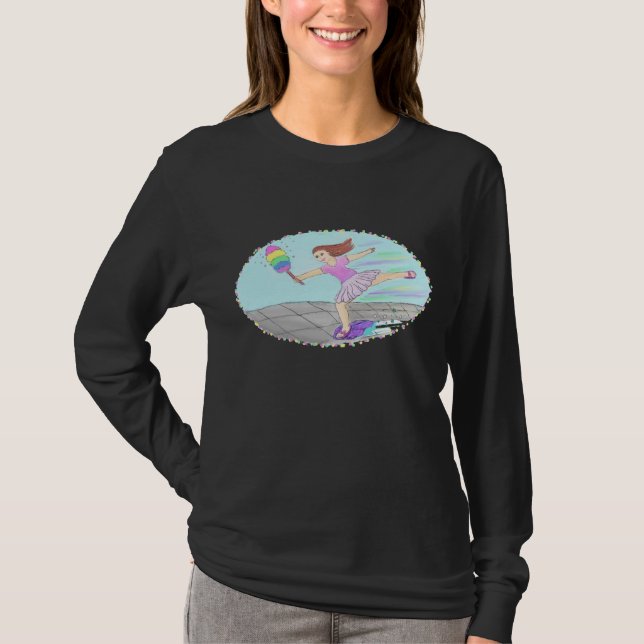Cute Cleaning Lady T-Shirt (Front)