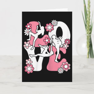 Cute Climbing Love Climb Climber Women Girls Kids  Card
