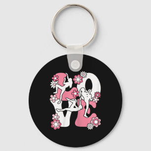 Cute Climbing Love Climb Climber Women Girls Kids Key Ring